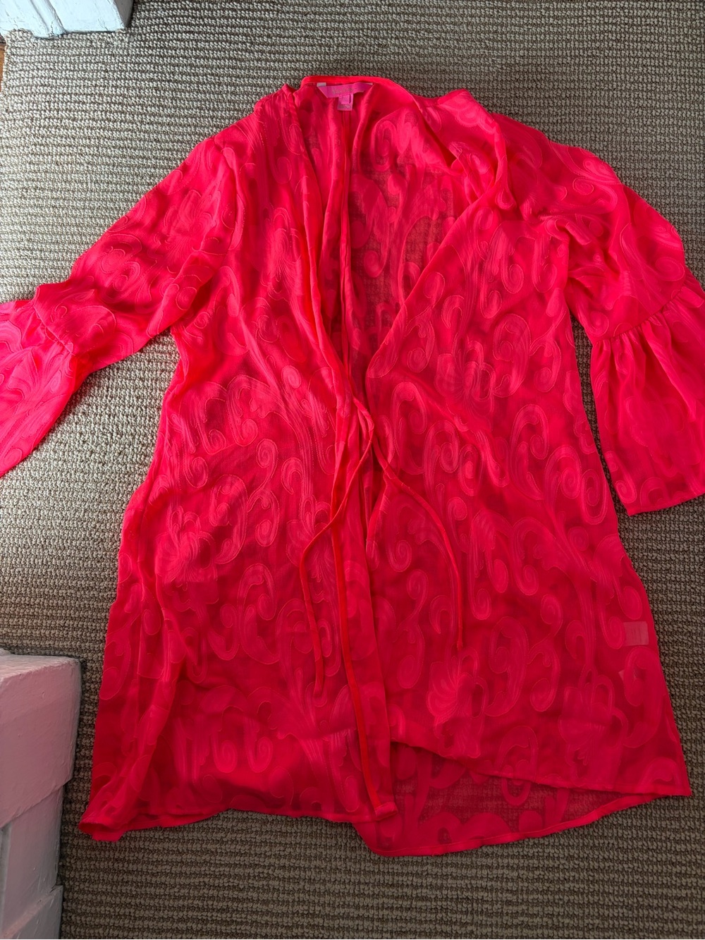 Lilly Pulitzer Coral Pink Swim Coverup - Picture 2 of 2